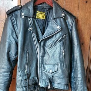 men/women genuine motorcycle leather jacket